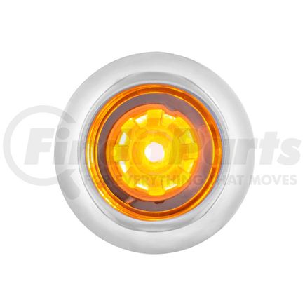 34826 by UNITED PACIFIC - Clearance Light - Amber LED, Clear Lens, 3/4" Mini, Arc Blast, Single Function