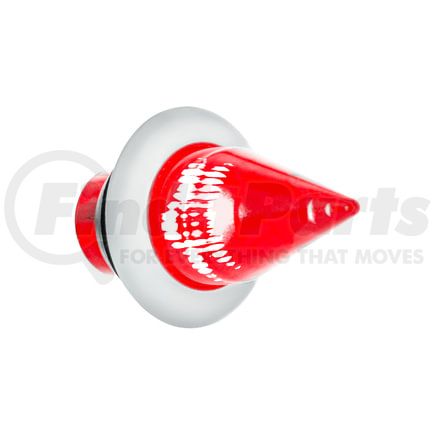 34842 by UNITED PACIFIC - Clearance Light - 4 LED, Red LED/Lens, Dual Function, Mini Spike Style