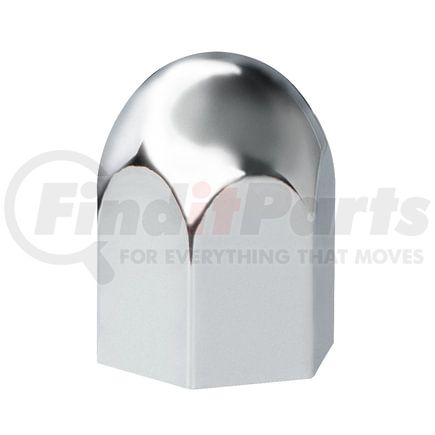 10057B by UNITED PACIFIC - Wheel Lug Nut Cover - 1.5" x 2.25", Chrome, Plastic, Standard, Push-On