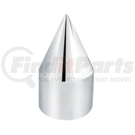 10766B by UNITED PACIFIC - Wheel Lug Nut Cover - 3/4" x 2 5/16", Chrome, Plastic, Spike, Push-On