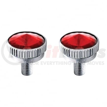 21770 by UNITED PACIFIC - Decorative Body Accessory - C.B. Mounting Bolt, 6mm, with Red Diamond