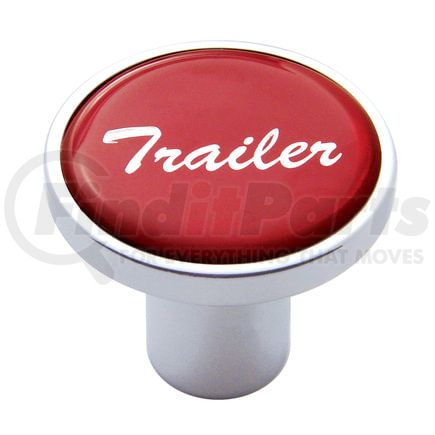 23233 by UNITED PACIFIC - Air Brake Valve Control Knob - "Trailer", Red Glossy Sticker