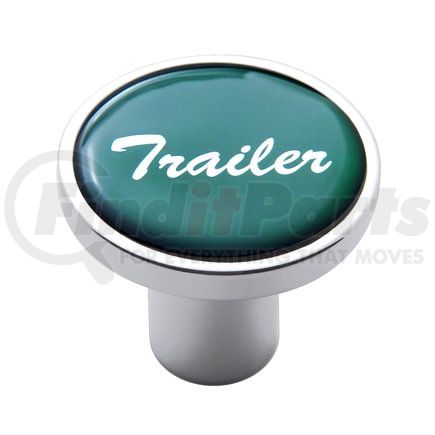 23231 by UNITED PACIFIC - Air Brake Valve Control Knob - "Trailer", Green Glossy Sticker