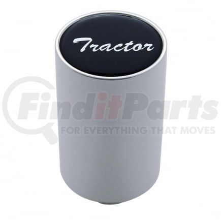 23742 by UNITED PACIFIC - Air Brake Valve Control Knob - "Tractor" 3", Black Aluminum Sticker