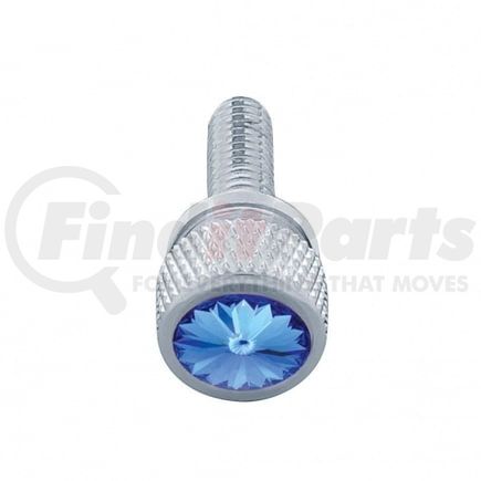 23809 by UNITED PACIFIC - Dash Panel Screw - 12-Pack, 3/4", Short M6-1.0, with Blue Crystal, for Kenworth