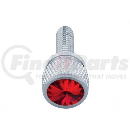 23812 by UNITED PACIFIC - Dash Panel Screw - 12-Pack, 3/4", Short M6-1.0, with Red Crystal, for Kenworth