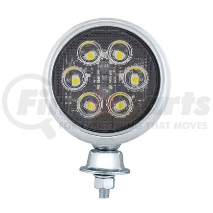 30660 by UNITED PACIFIC - Work Light - 6 High Power LED Round, with Teardrop Style Stainless Steel Housing