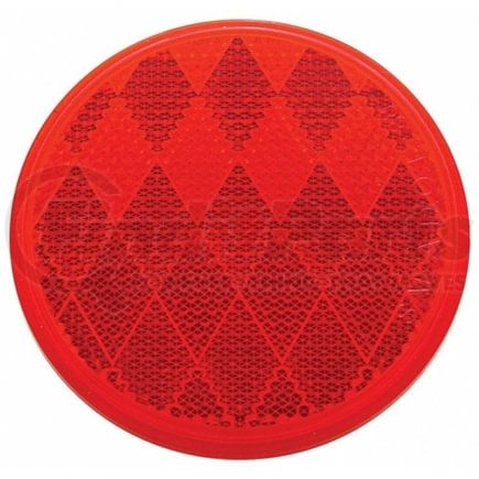 30714 by UNITED PACIFIC - Reflector - 3" Round, Quick Mount, Red