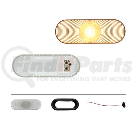 31251CK by UNITED PACIFIC - Back Up Light Kit - 6", Oval