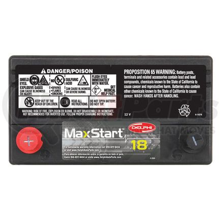 BU5051 by DELPHI - Vehicle Battery