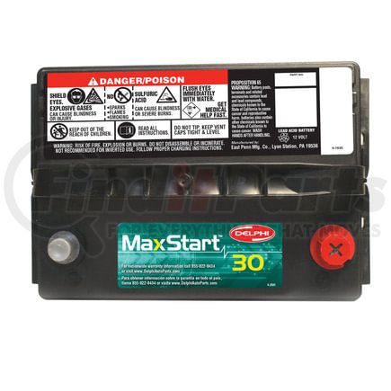 BU6035 by DELPHI - Vehicle Battery