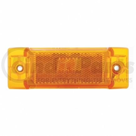 36081 by UNITED PACIFIC - Clearance/Marker Light - Incandescent, Amber Lens, Rectangle Design, with Reflex Lens, 1 Bulb