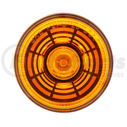 36579 by UNITED PACIFIC - Clearance/Marker Light - 4 LED, 2-1/2" Round, Abyss Lens Design, with Plastic Housing, Amber LED/Amber Lens