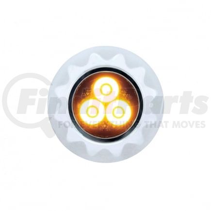 36681B by UNITED PACIFIC - Multi-Purpose Warning Light - 3 High Power LED Mini Warning Light, Amber LED