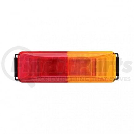 36774BARK-B by UNITED PACIFIC - Clearance/Marker Light - Amber and Red LED/Red Lens, Rectangle Design, 6 LED, Fender Mount, Black Bracket