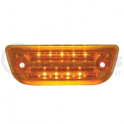 36779 by UNITED PACIFIC - Truck Cab Light - 9 LED Rectangular, Amber LED/Amber Lens, for Peterbilt 579/Kenworth T680/T770/T880