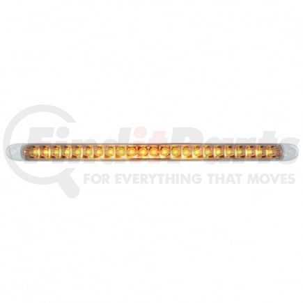 37091 by UNITED PACIFIC - Turn Signal Light - 23 SMD LED 17.25" Reflector Light Bar Only, Amber LED/Clear Lens