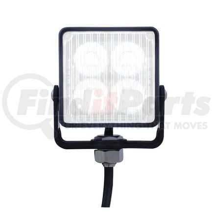 37189B by UNITED PACIFIC - Multi-Purpose Warning Light - 4 High Power LED Square Warning Lighthead, White LED