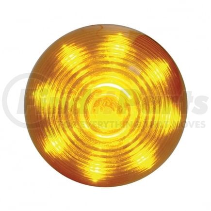 38168 by UNITED PACIFIC - Clearance Light - 2" Round Beehive Light, 9 LED, Amber LED/Lens