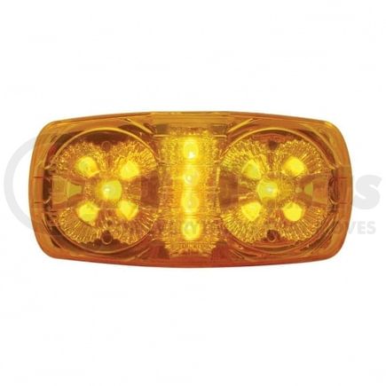 38314 by UNITED PACIFIC - Clearance/Marker Light, Amber LED/Amber Lens, Rectangle Design, with Reflector, 14 LED