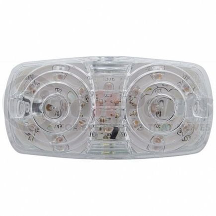 38326 by UNITED PACIFIC - Clearance/Marker Light - Red LED/Clear Lens, Rectangle Design, 16 LED