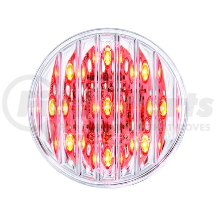 38363B by UNITED PACIFIC - Clearance Light - Bulk, 2" Round Light, 9 LED, Red LED/Clear Lens