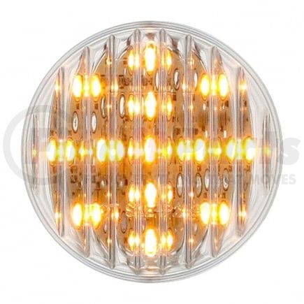 38364 by UNITED PACIFIC - Clearance/Marker Light, Amber LED/Clear Lens, 2.5", 13 LED