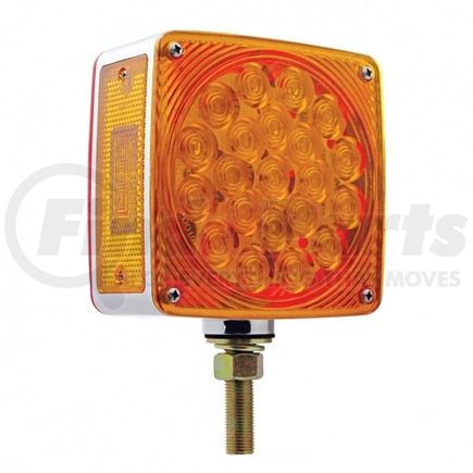 38702 by UNITED PACIFIC - Turn Signal Light - Double Face, RH, 45 LED Single Stud, Amber & Red LED/Amber & Red Lens