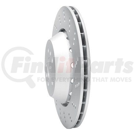 624-31187D by DYNAMIC FRICTION COMPANY - GEOSPEC Coated Rotor - Drilled