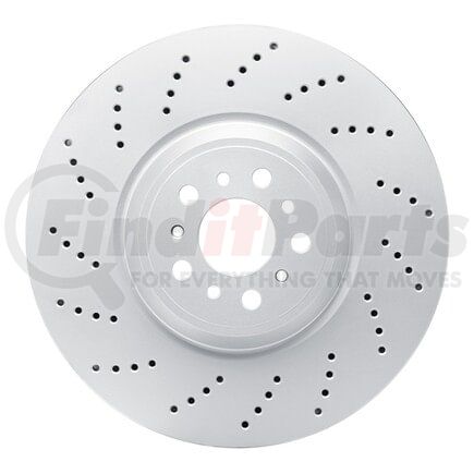 624-31192D by DYNAMIC FRICTION COMPANY - GEOSPEC Coated Rotor - Drilled