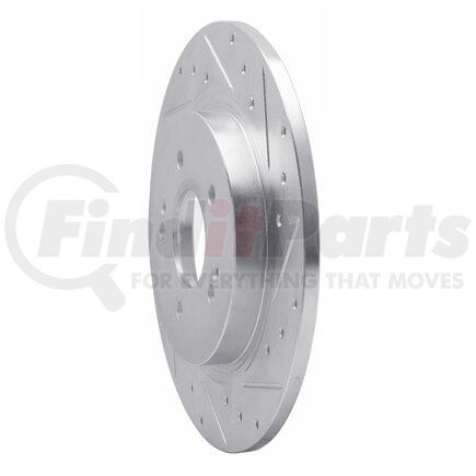 631-03060R by DYNAMIC FRICTION COMPANY - Brake Rotor - Drilled and Slotted - Silver