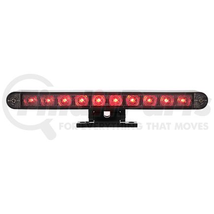 33014 by UNITED PACIFIC - Third Brake Light - Black, Red LED, Clear Lens, 10 LEDs, Black Swivel Pedestal Base