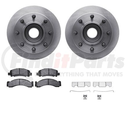 6512-48079 by DYNAMIC FRICTION COMPANY - Brake Rotor with 5000 Brake Pads and Hardware Kit