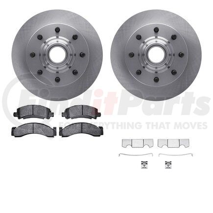 6512-48095 by DYNAMIC FRICTION COMPANY - Brake Rotor with 5000 Brake Pads and Hardware Kit