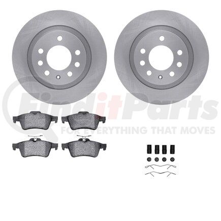 6512-53040 by DYNAMIC FRICTION COMPANY - Brake Rotor with 5000 Brake Pads and Hardware Kit