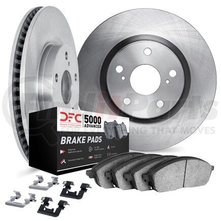 6512-54224 by DYNAMIC FRICTION COMPANY - Rotors with 5000 Advanced Brake Pads includes Hardware