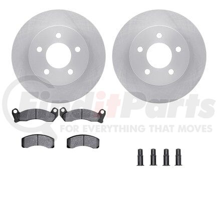 6512-56043 by DYNAMIC FRICTION COMPANY - Brake Rotor with 5000 Brake Pads and Hardware Kit