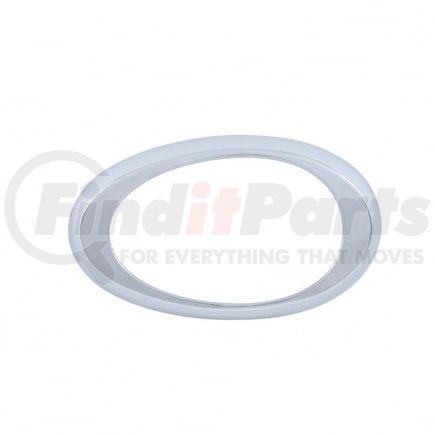 34032 by UNITED PACIFIC - Light Bezel - Chrome, Plastic, for Sleeper Light, Wide Flange, for Freightliner