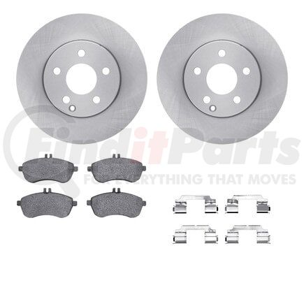 6512-63423 by DYNAMIC FRICTION COMPANY - Brake Rotor with 5000 Brake Pads and Hardware Kit