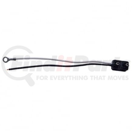 34210P by UNITED PACIFIC - Marker Light Wiring Harness - 2 Wire Pigtail, with 2 Prong Plug, 12" Lead