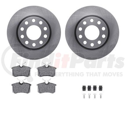 6512-73306 by DYNAMIC FRICTION COMPANY - Brake Rotor with 5000 Brake Pads and Hardware Kit