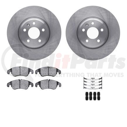 6512-73387 by DYNAMIC FRICTION COMPANY - Brake Rotor with 5000 Brake Pads and Hardware Kit