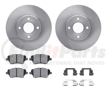 6512-99154 by DYNAMIC FRICTION COMPANY - Brake Rotor with 5000 Brake Pads and Hardware Kit