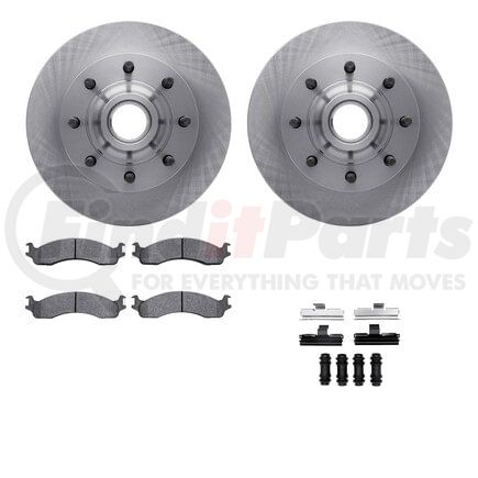 6512-99351 by DYNAMIC FRICTION COMPANY - Brake Rotor with 5000 Brake Pads and Hardware Kit