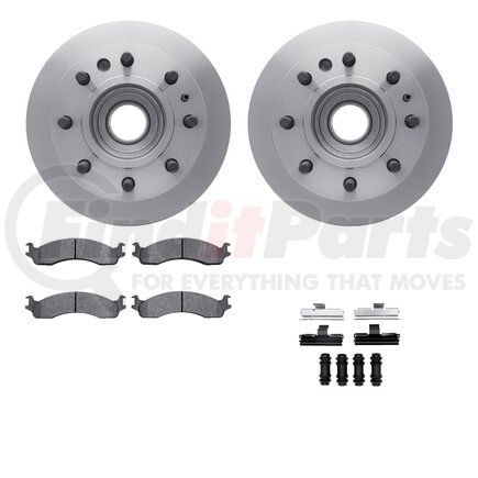 6512-99342 by DYNAMIC FRICTION COMPANY - Brake Rotor with 5000 Brake Pads and Hardware Kit