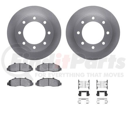 6512-99399 by DYNAMIC FRICTION COMPANY - Brake Rotor with 5000 Brake Pads and Hardware Kit