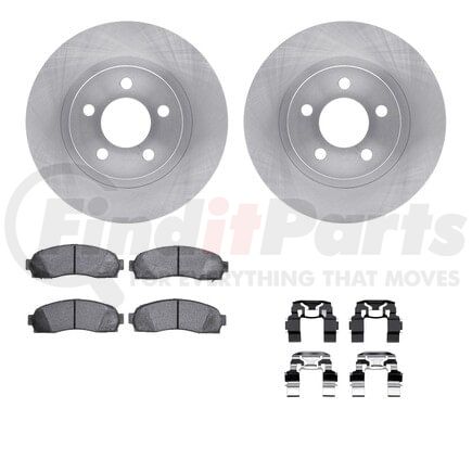 6512-99480 by DYNAMIC FRICTION COMPANY - Brake Rotor with 5000 Brake Pads and Hardware Kit