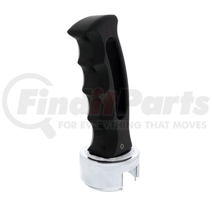 70694 by UNITED PACIFIC - Manual Transmission Shift Knob - Gearshift Knob, Black, "Slot" 13/15/18 Speed, with Adapter