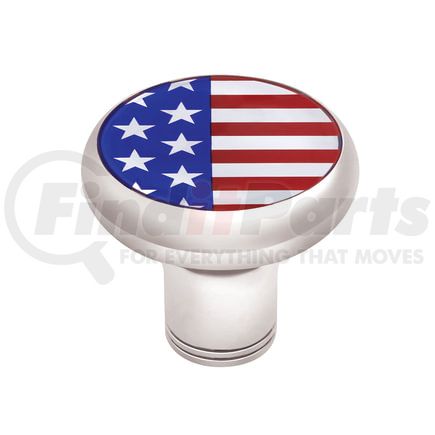 70795 by UNITED PACIFIC - Manual Transmission Shift Knob - Gearshift Knob, Chrome, Thread-On, US Flag