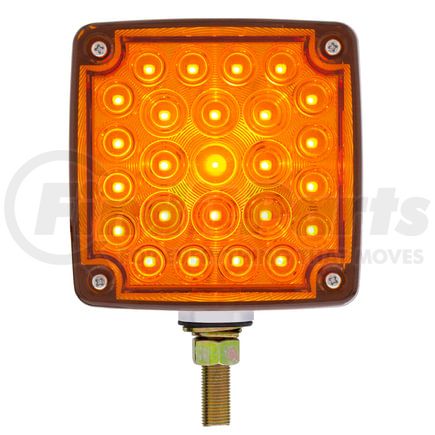 38750 by UNITED PACIFIC - Turn Signal Light - Double Face, LH, 52 LED Single Stud, Amber & Red LED/Amber & Red Lens